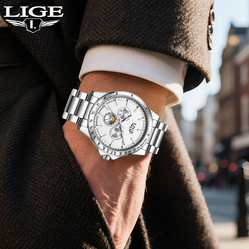 Luxury Watch Brand - LIGE العلامة التجارية الفاخرة كوارتز ساعة