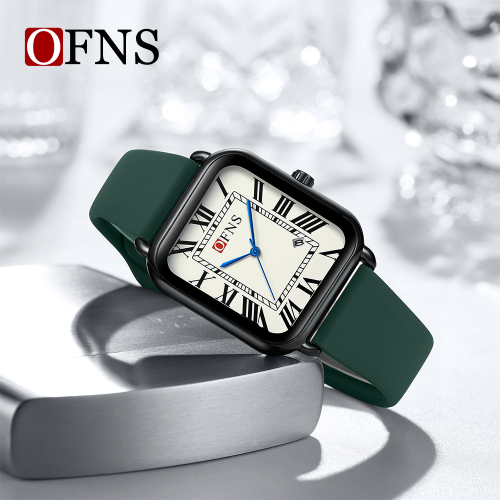 Luxury Watch With Rubber Strap - ساعة يد رجالية ونسائية فاخرة من