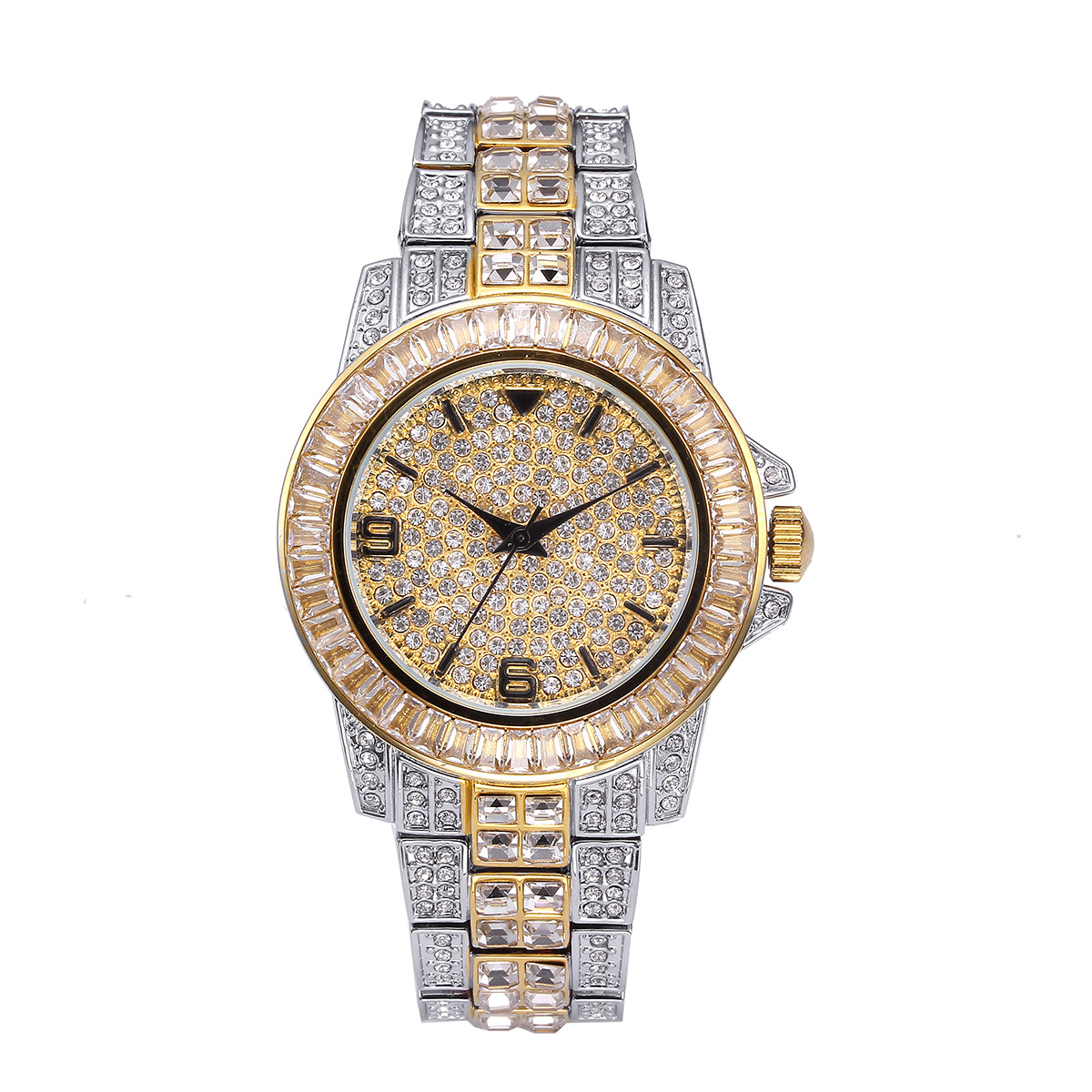 Luxury Watch For Women - ساعات كوارتز فاخرة مرصعة بالكامل بالأحجار