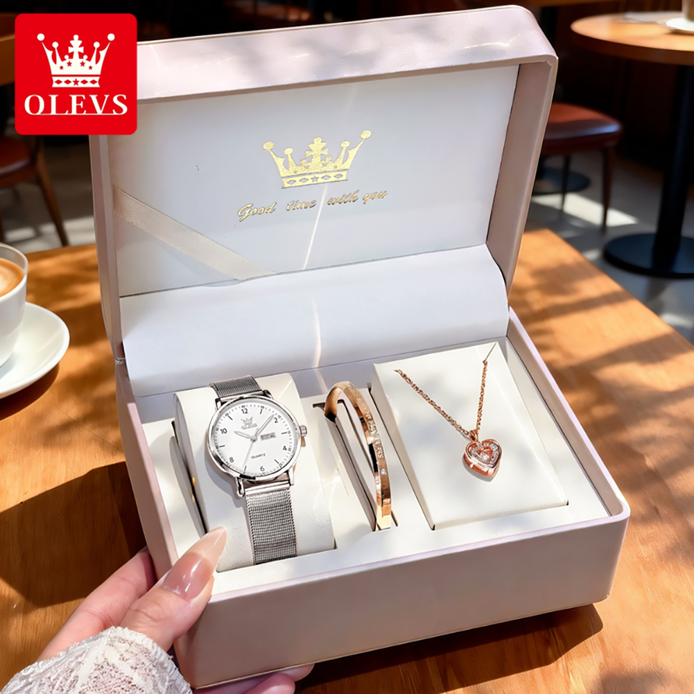 Luxury Watch Brand - ساعات OLEVS 2996 النسائية الأصلية الأنيقة،