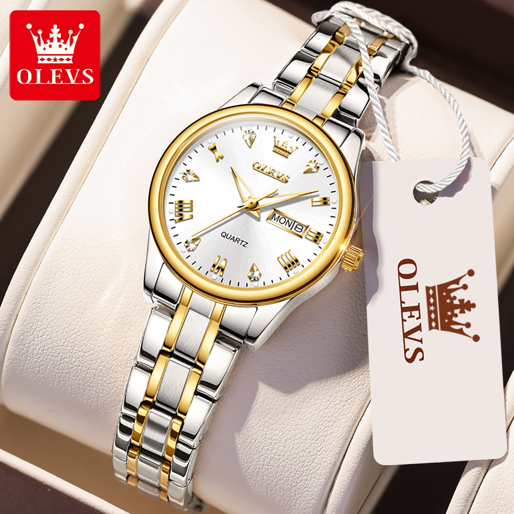 ساعة أوليف كوارتز نسائية مقاوم - مراجعة Luxury Watch Index وسعره