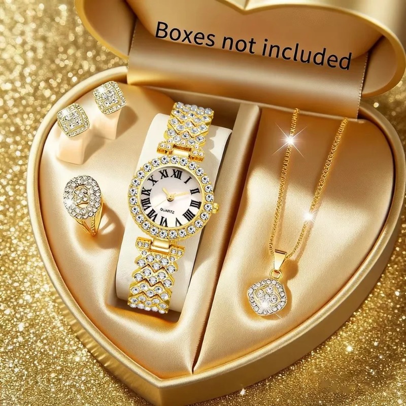 5 قطع من مجموعة ساعات نسائية ف - مراجعة Luxury Watch Organizer وسعره