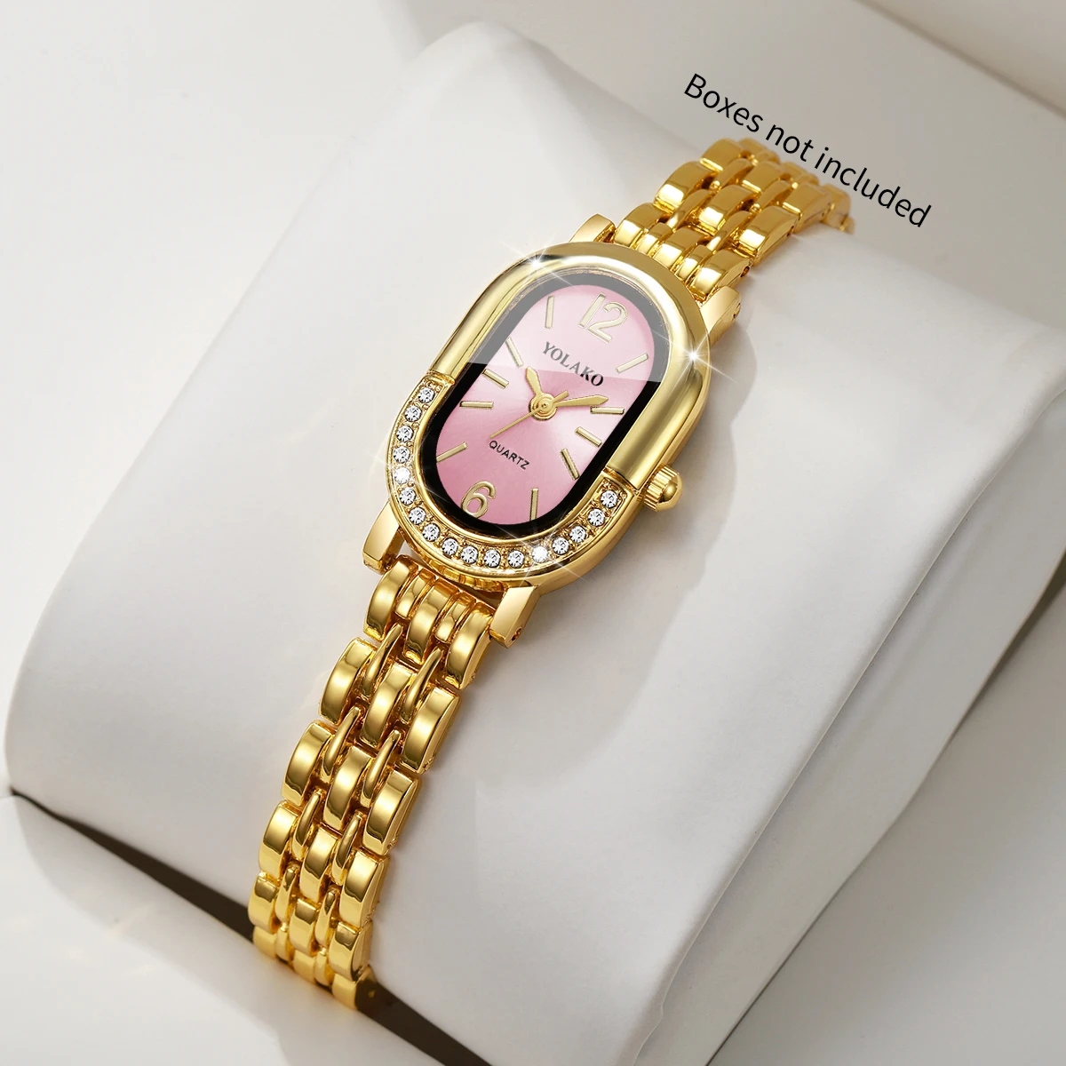 ساعة كوارتز نسائية فاخرة مرصعة - مراجعة Luxury Watch Organizer وسعره