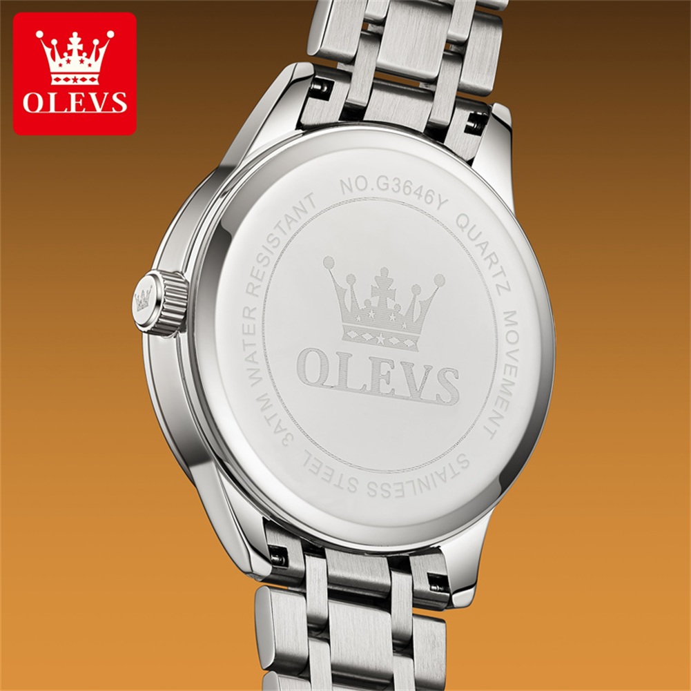 ساعات OLEVS Moon Phase للرجال  - مراجعة Luxury Watch Brand وسعره