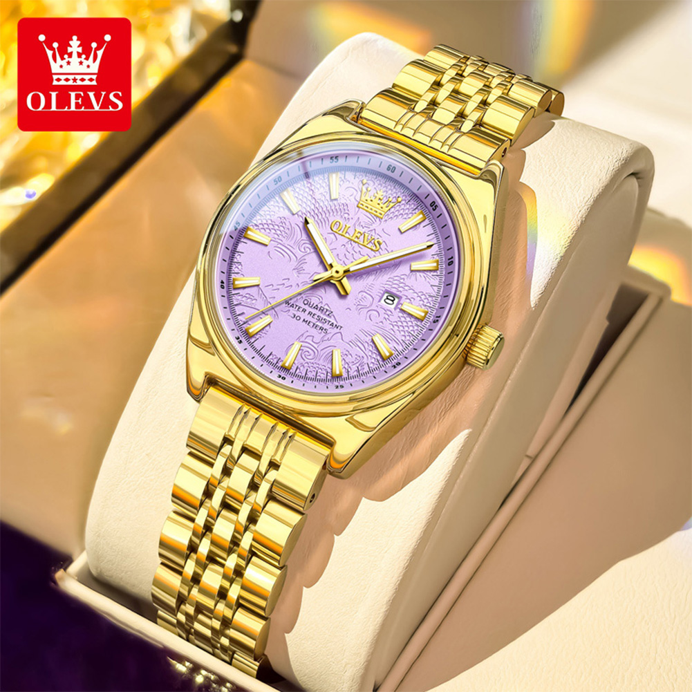 ساعة ذهبية فاخرة ماركة OLEVS ل - مراجعة Luxury Watch Index وسعره