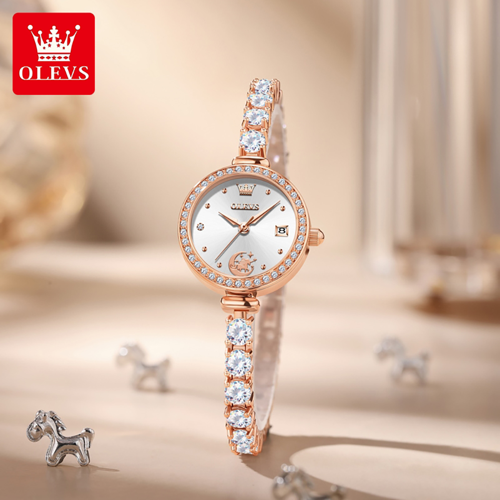 ساعة OLEVS 2998 أصلية للنساء م - مراجعة Luxury Watch Brand وسعره