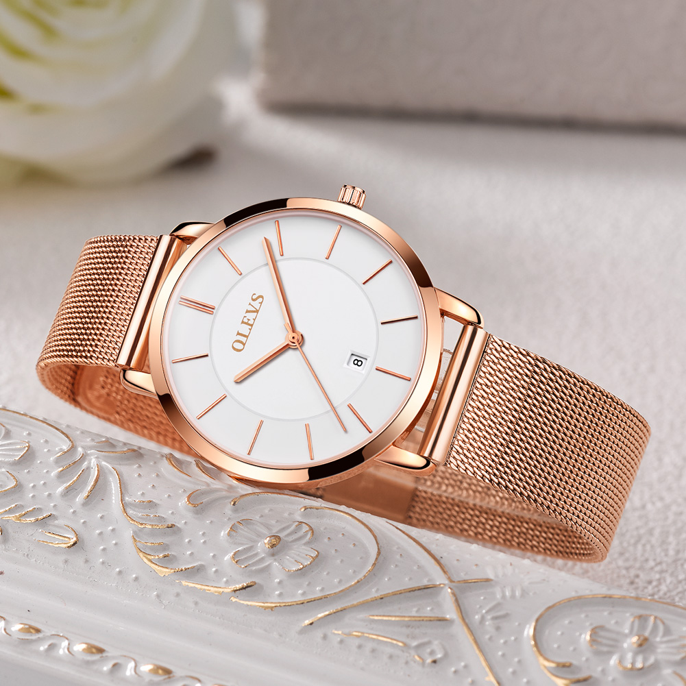 OLEVS ساعات للنساء كوارتز مقاو - مراجعة Luxury Watch Organizer وسعره