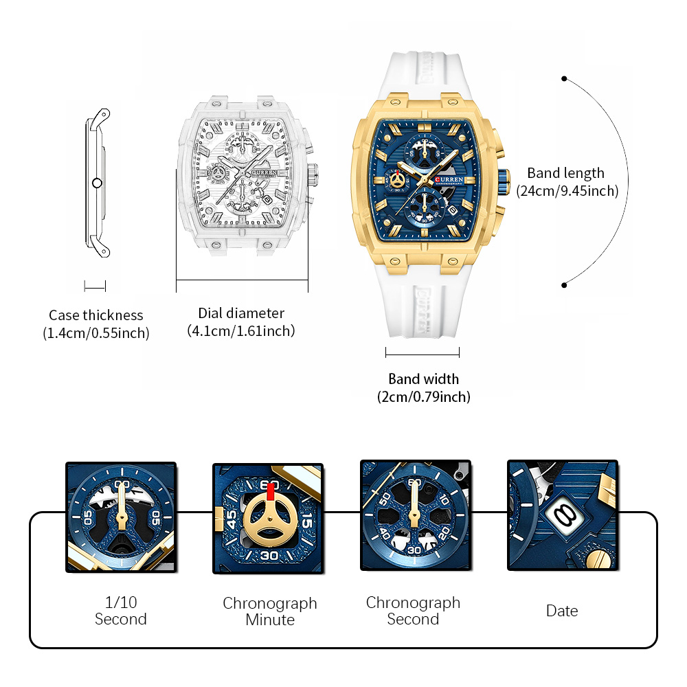 ساعة CURREN الفاخرة للرجال، سا - مراجعة Luxury Watch Collection وسعره