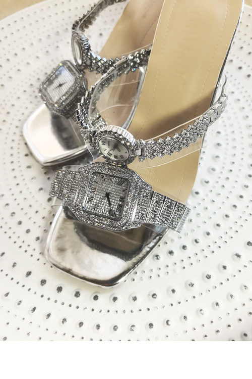 تصميم أصلي ساعة كريستال بكعب ع - مراجعة Luxury Watch For Women وسعره