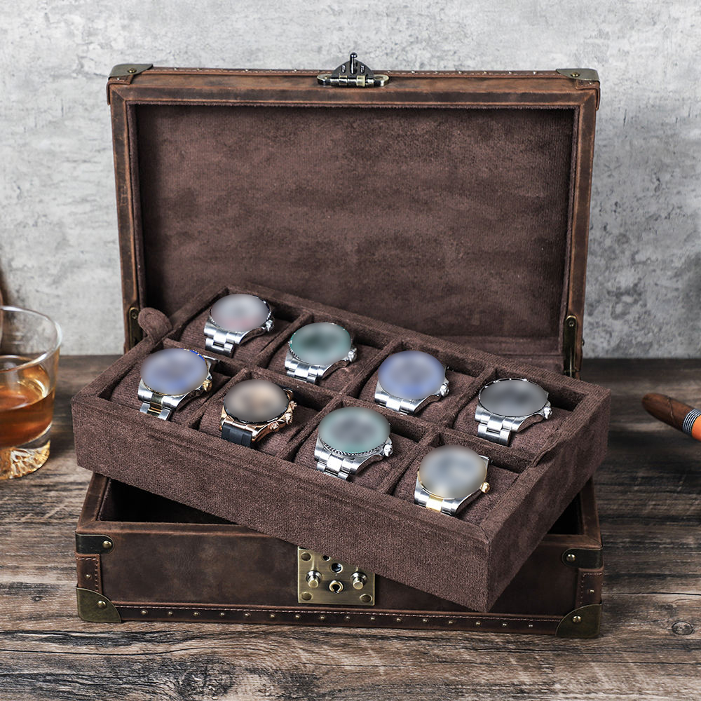 علبة ساعات جلدية فاخرة من CONT - مراجعة Luxury Watch Organizer وسعره