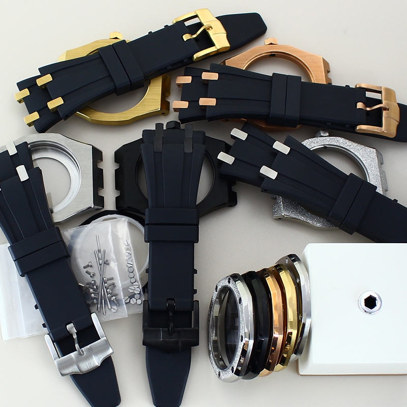 حافظات ساعات من المطاط الفضي ل - مراجعة Luxury Watch With Rubber Strap وسعره