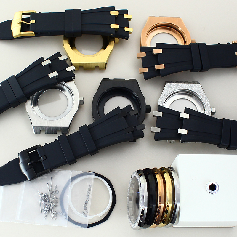 حافظات ساعات من المطاط الفضي ل - مراجعة Luxury Watch With Rubber Strap وسعره