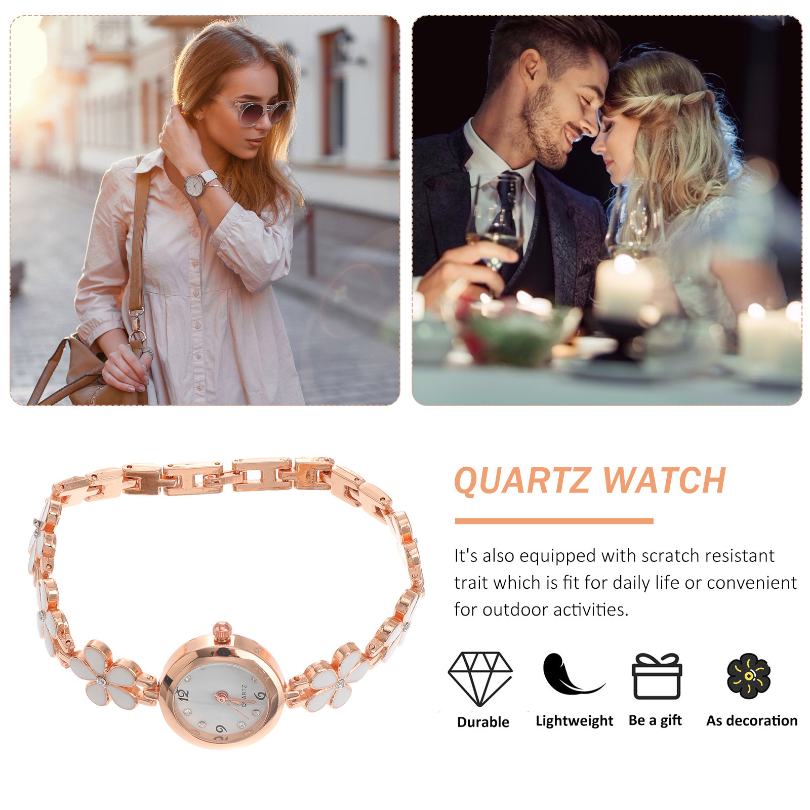 ساعة يد أنيقة من الكوارتز الكر - مراجعة Luxury Watch For Women وسعره
