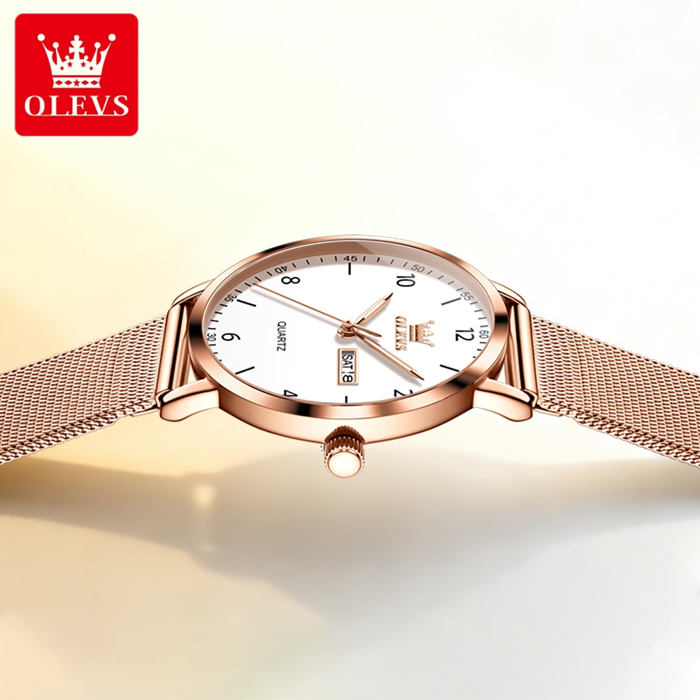 ساعات OLEVS 2996 النسائية الأص - مراجعة Luxury Watch Brand وسعره