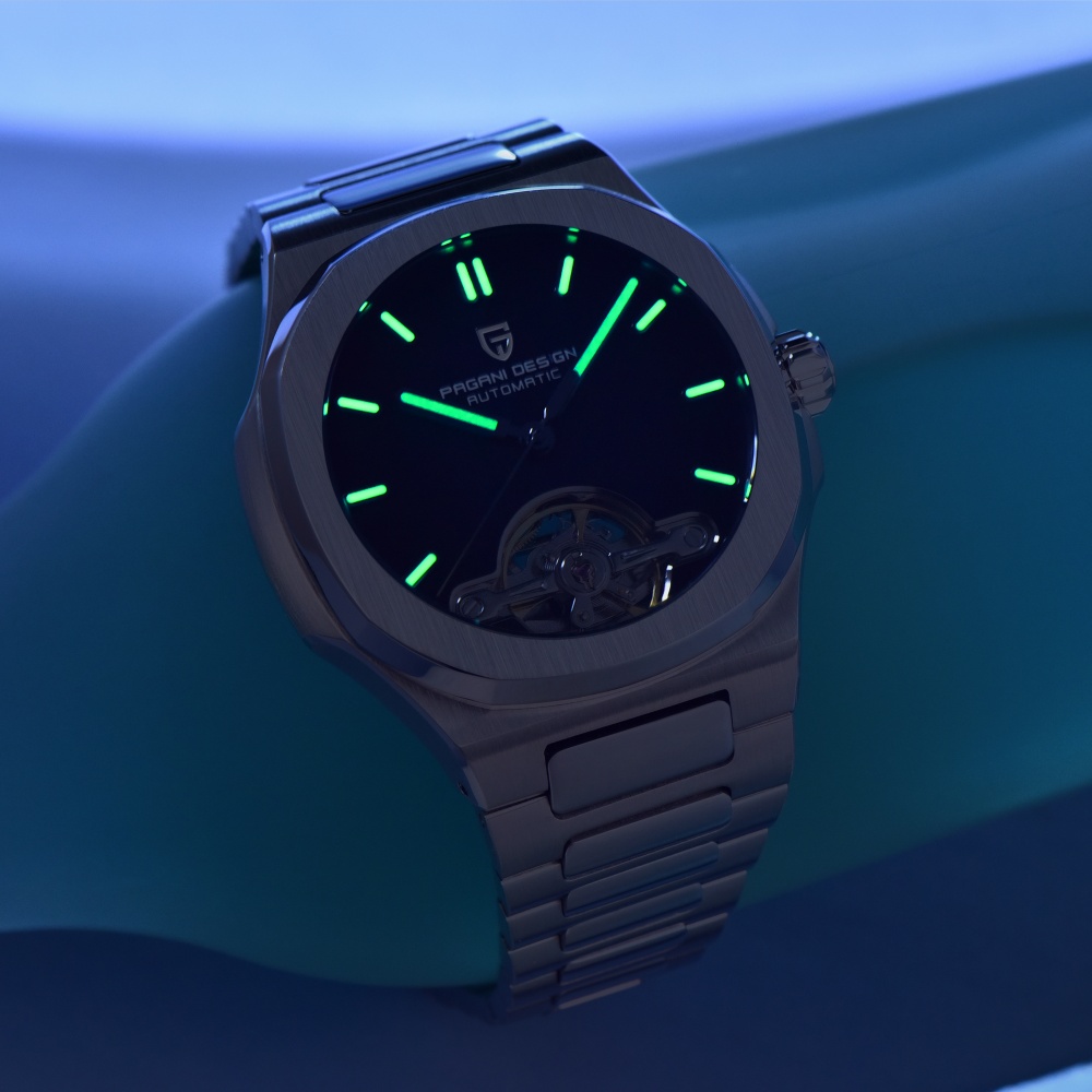 PAGANI تصميم جديد الميكانيكية  - مراجعة Luxury Watch With Rubber Strap وسعره
