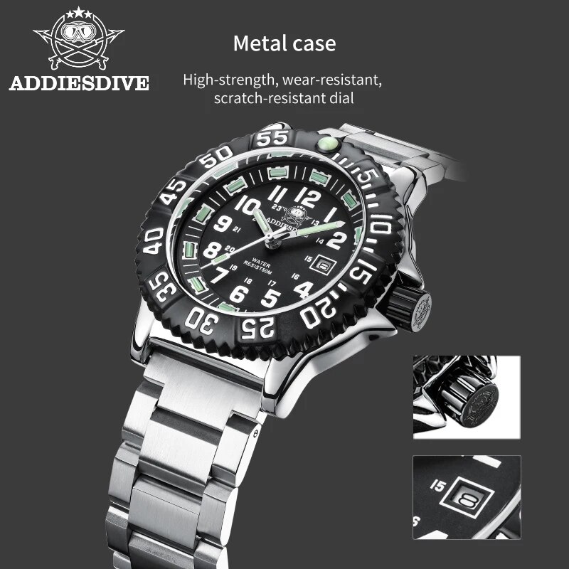 ساعة Dadies للغوص للرجال عرض غ - مراجعة Diver Watch 300M وسعره