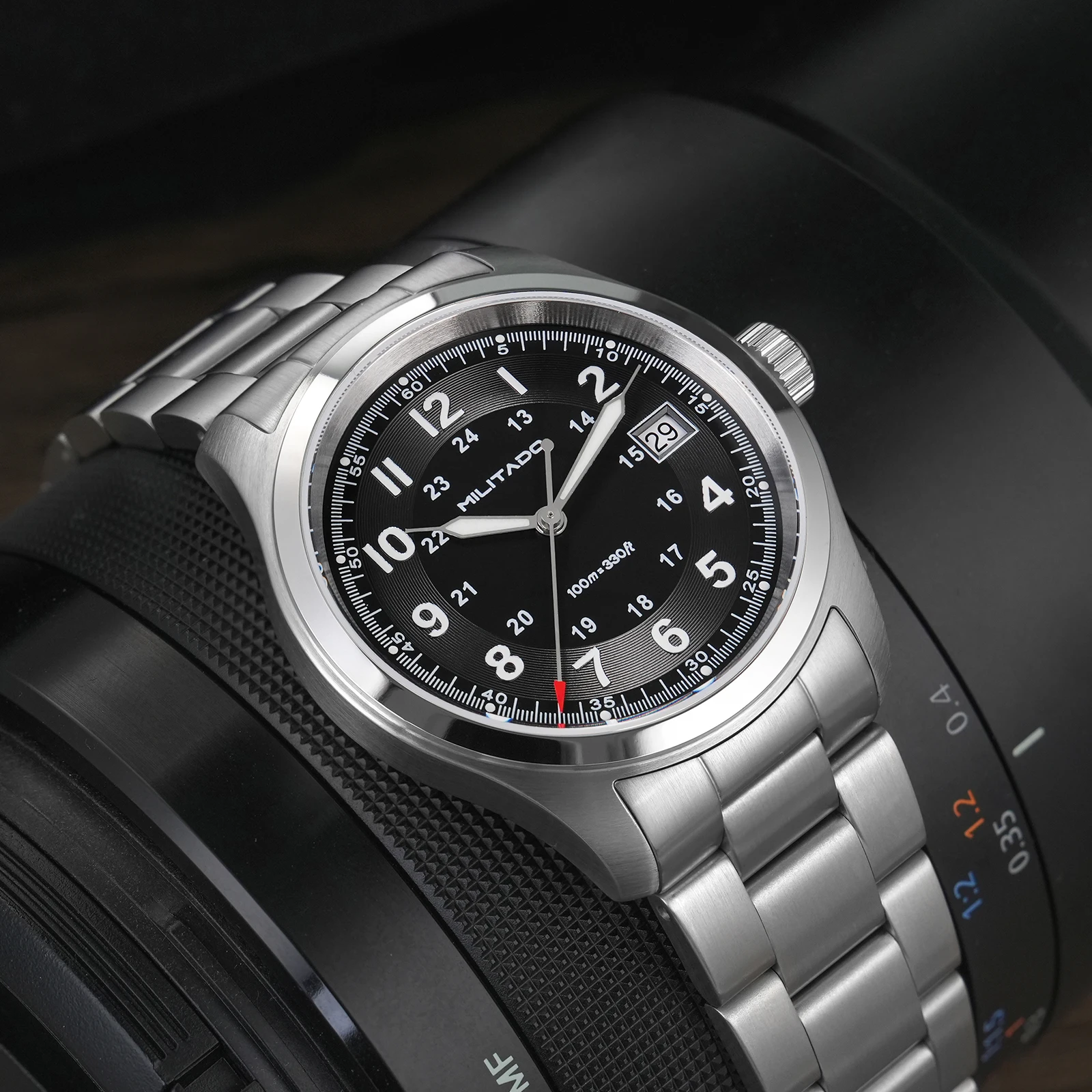 Militado ML08 خمر ساعة كوارتز  - مراجعة Diver Watch 300M وسعره